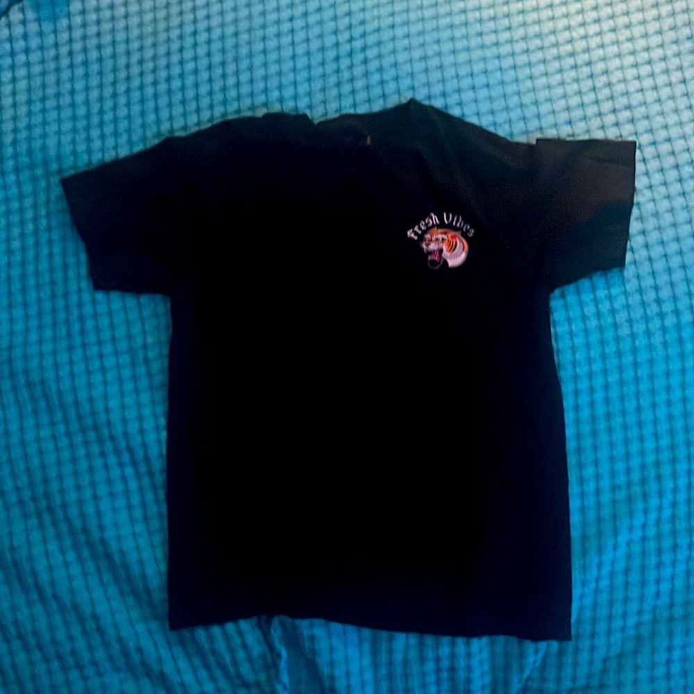 Black Tee with a tiger
